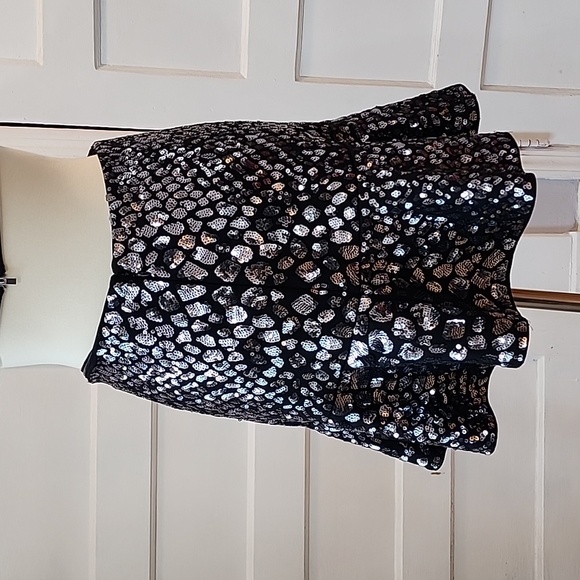 NWT Express Sequin Cutout Fit & Flare Halter Neckline Mini Dress, Size XS - Picture 11 of 17